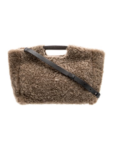 Brunello Cucinelli Fur Top Handle Bag