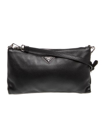 Vitello Daino Leather Vitello Daino Flat Crossbody Bag
