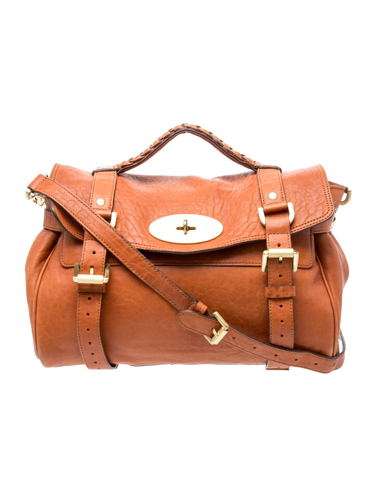 Mulberry Leather Top Handle Bag