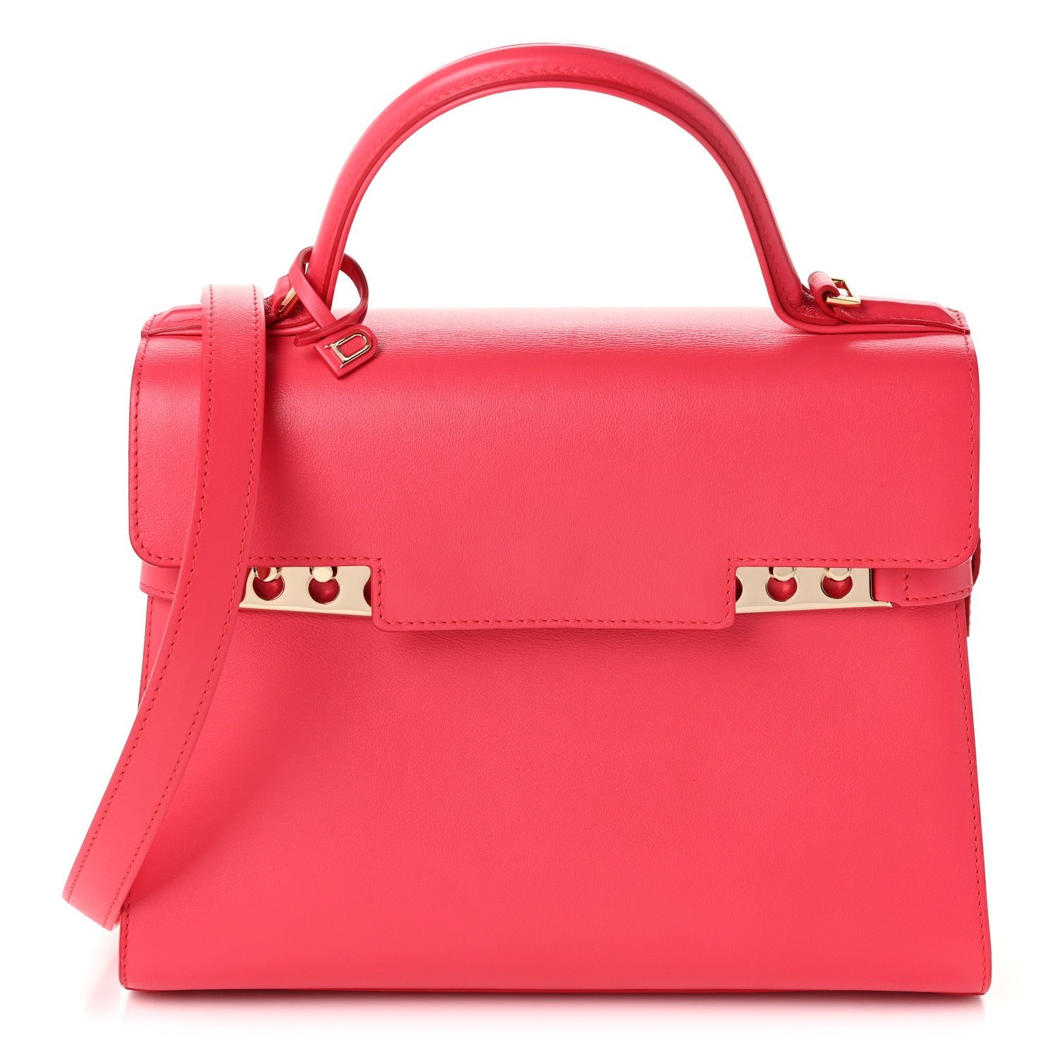 Delvaux Delvaux Calfskin MM Tempete Satchel Rose Candy
