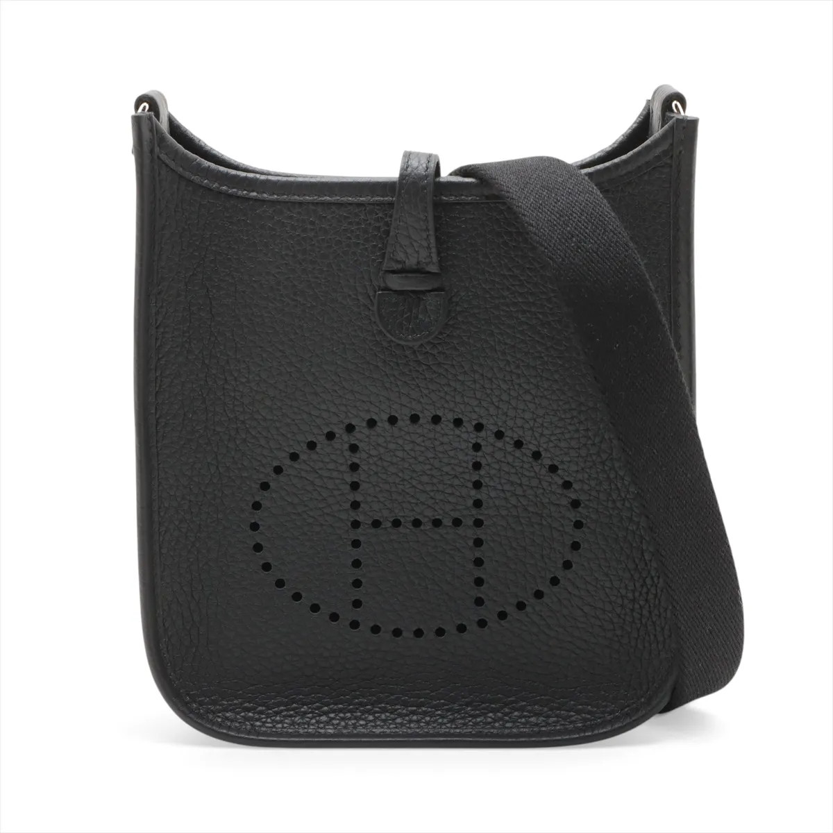 Hermès evelyn 16 TPM Amazon Taurillon Clemence Black Silver Metal Fittings