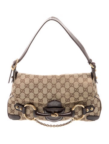 GG Canvas Horsebit Chain