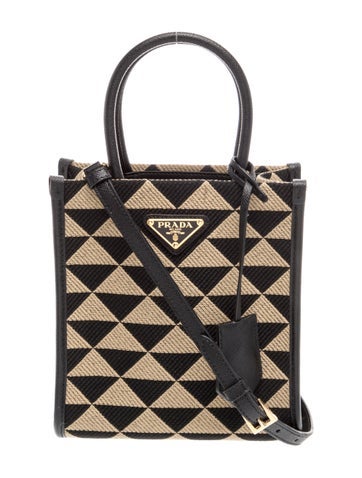 Saffiano Leather Triangle Mini w/ Tags