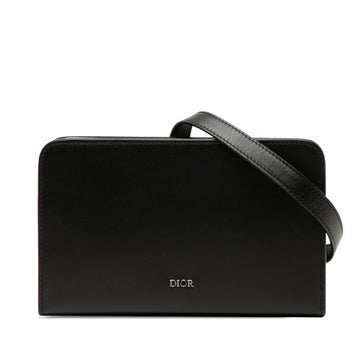 Calfskin Leather Dial Ultra Pouch Messenger Bag