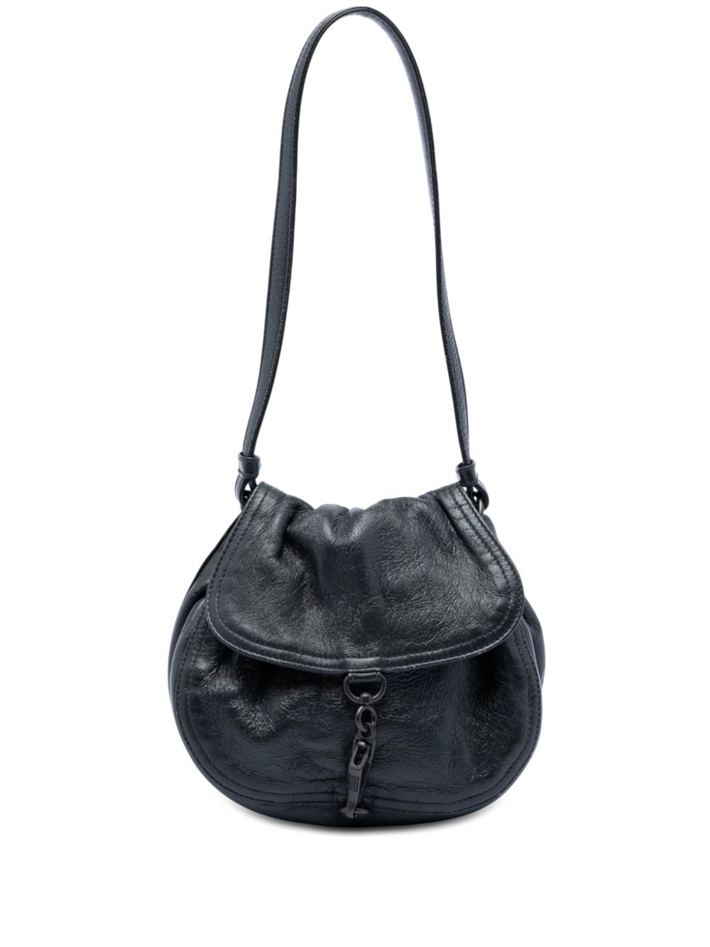 Bottega Veneta 2012-2026 Intrecciato Trimmed Nappa Flap shoulder bag