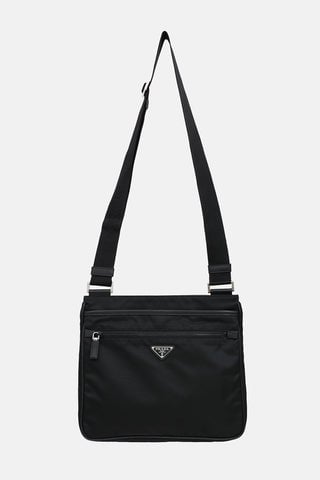 Nylon Saffiano Crossbody Bag