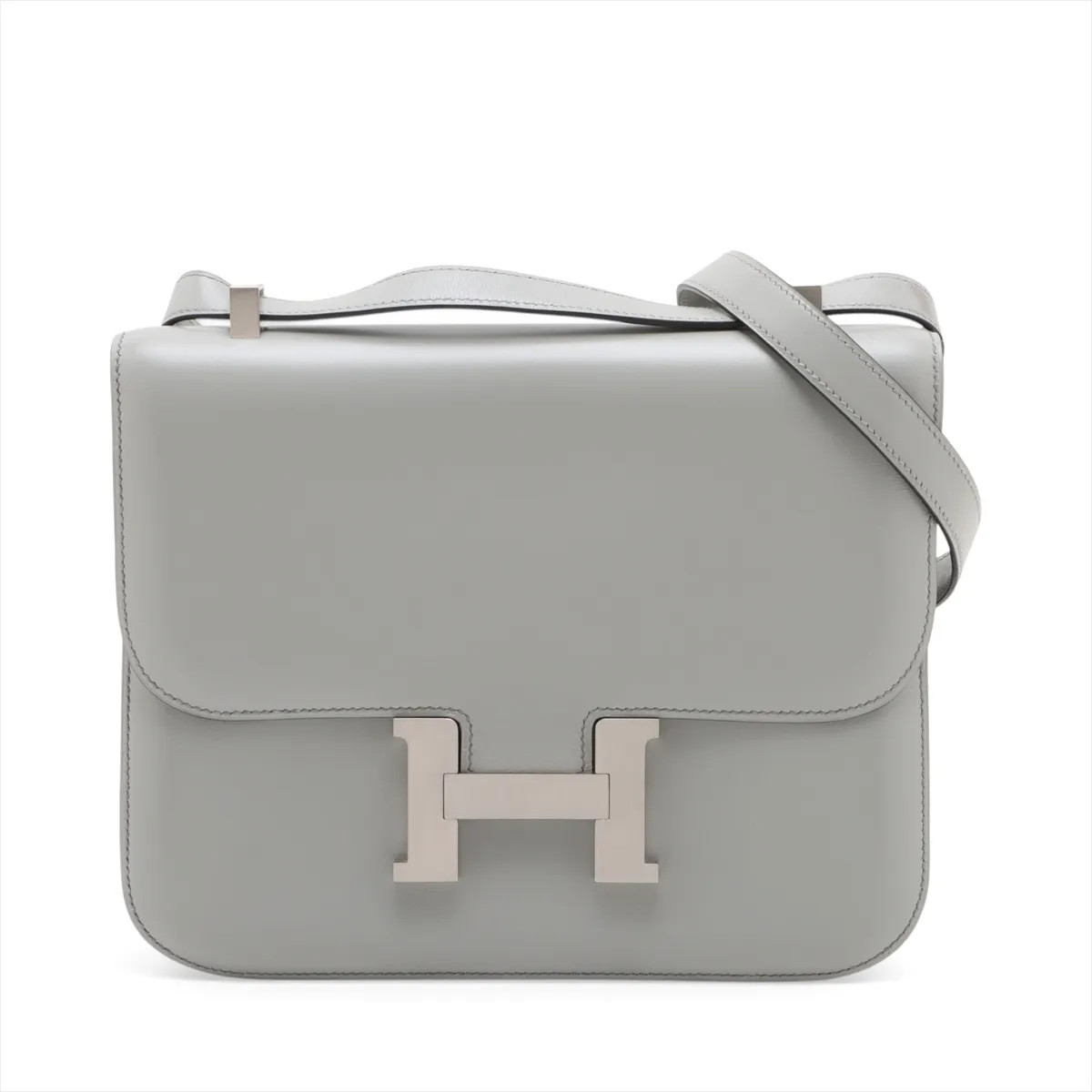 Hermès Constance 24 Box calf Gray Matte silver hardware