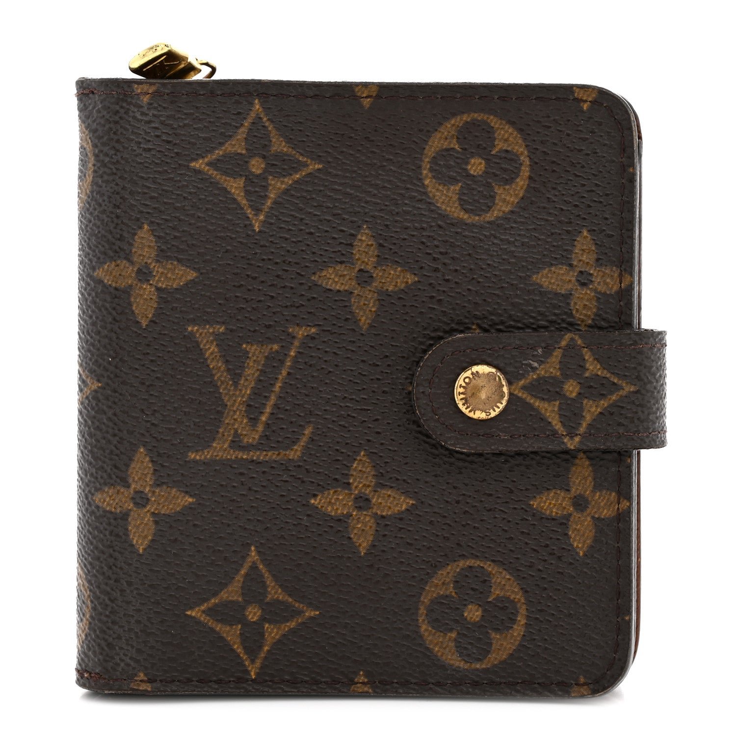 Louis Vuitton Monogram Compact Zippe Zipped Wallet