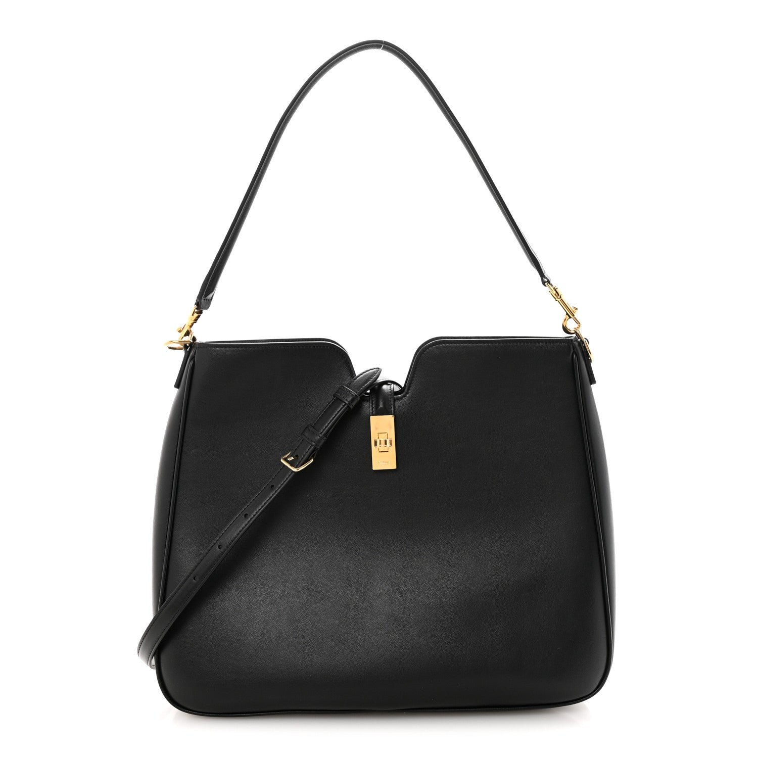 Celine Celine Smooth Calfskin Medium Camille 16 Soft Bag Black