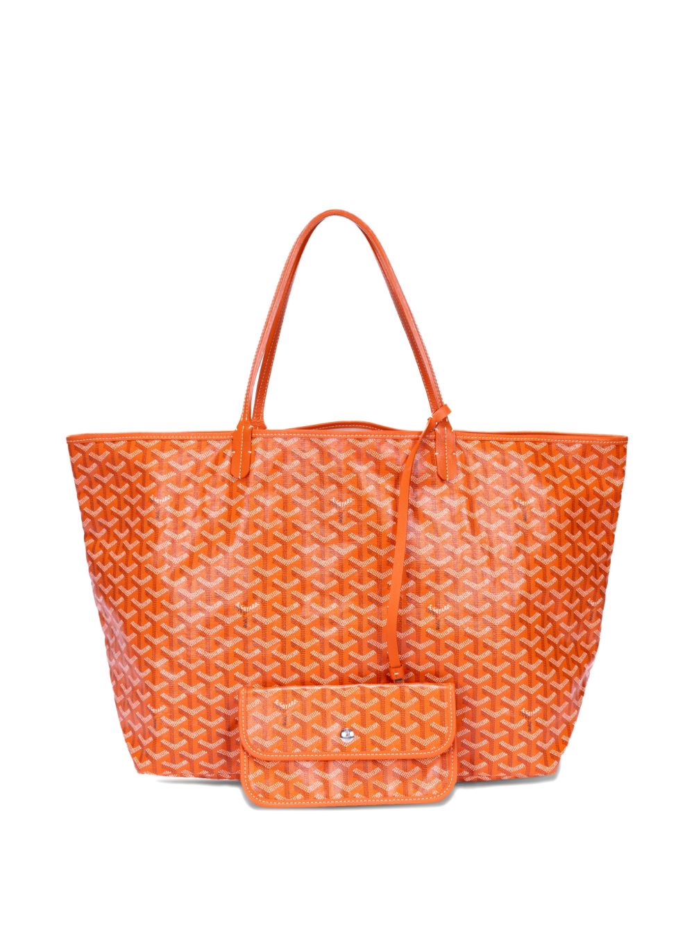 Saint Louis orange print tote bag