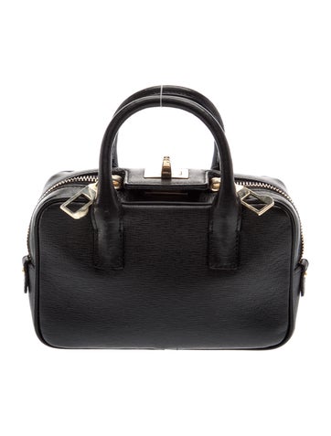 Leather Top Handle Bag