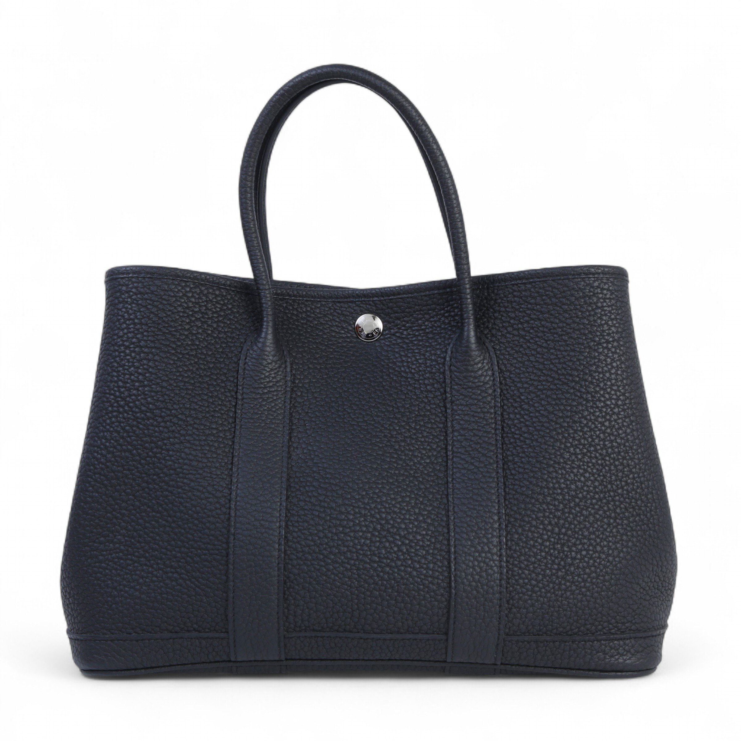 Hermes Excellent ( Rank SA ) HERMÈS Garden Party TPM Noir (89) Negonda Palladium hardware A (2017)