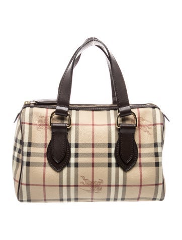 Haymarket Check Top Handle Bag