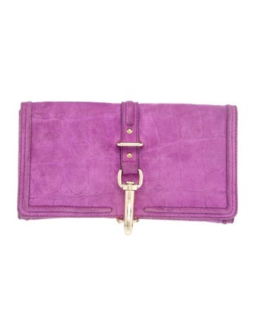 Mulberry Suede Clutch