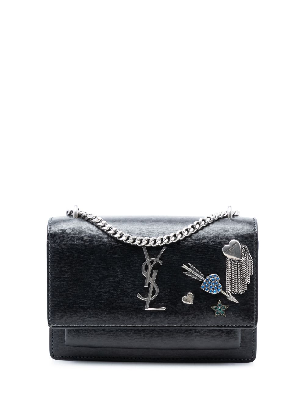 2017 Mini Calfskin Monogram Lucky Charms Sunset Wallet on Chain crossbody bag