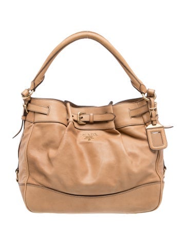 Vitello Leather Shoulder Bag Vintage