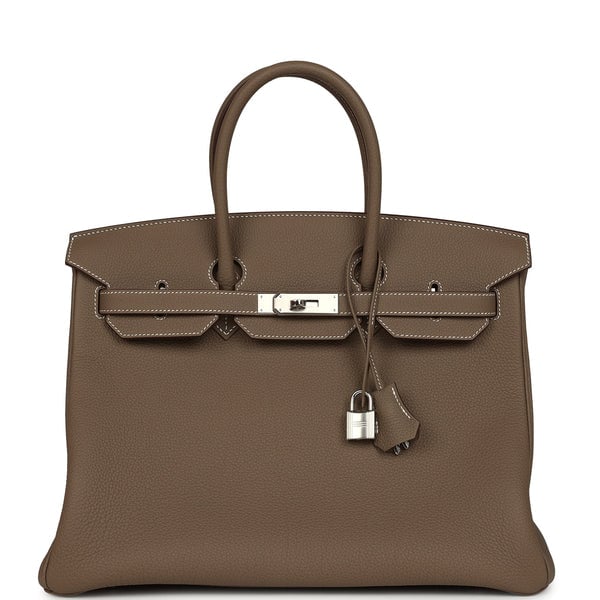 Hermes Hermes Birkin 35 Etoupe Togo Palladium Hardware
