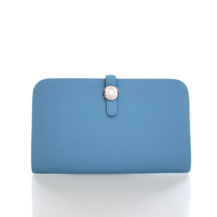 Hermes Hermes Bleu Du Nord Togo Dogon Duo Wallet