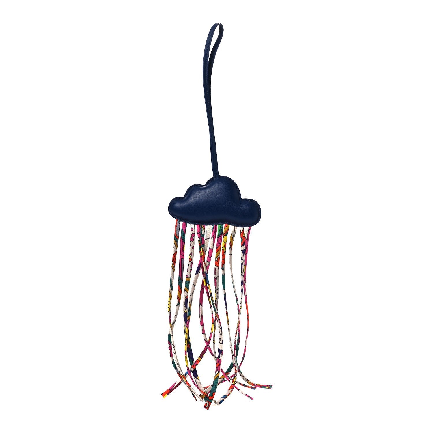 Hermes Hermes Swift Silk Cord Petit H Cloud Bag Charm