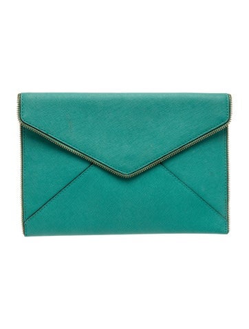 Saffiano Leather Clutch