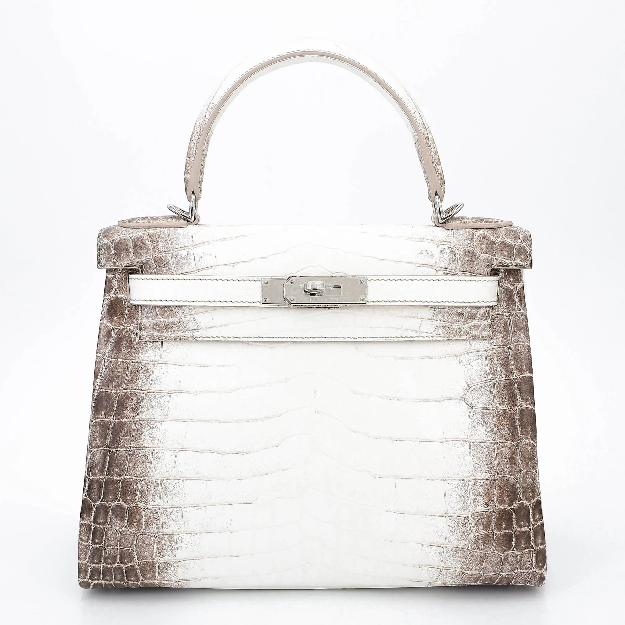Hermes Limited Edition Kelly 28 Himalaya Matte Niloticus Crocodile Palladium hardware K (2025)