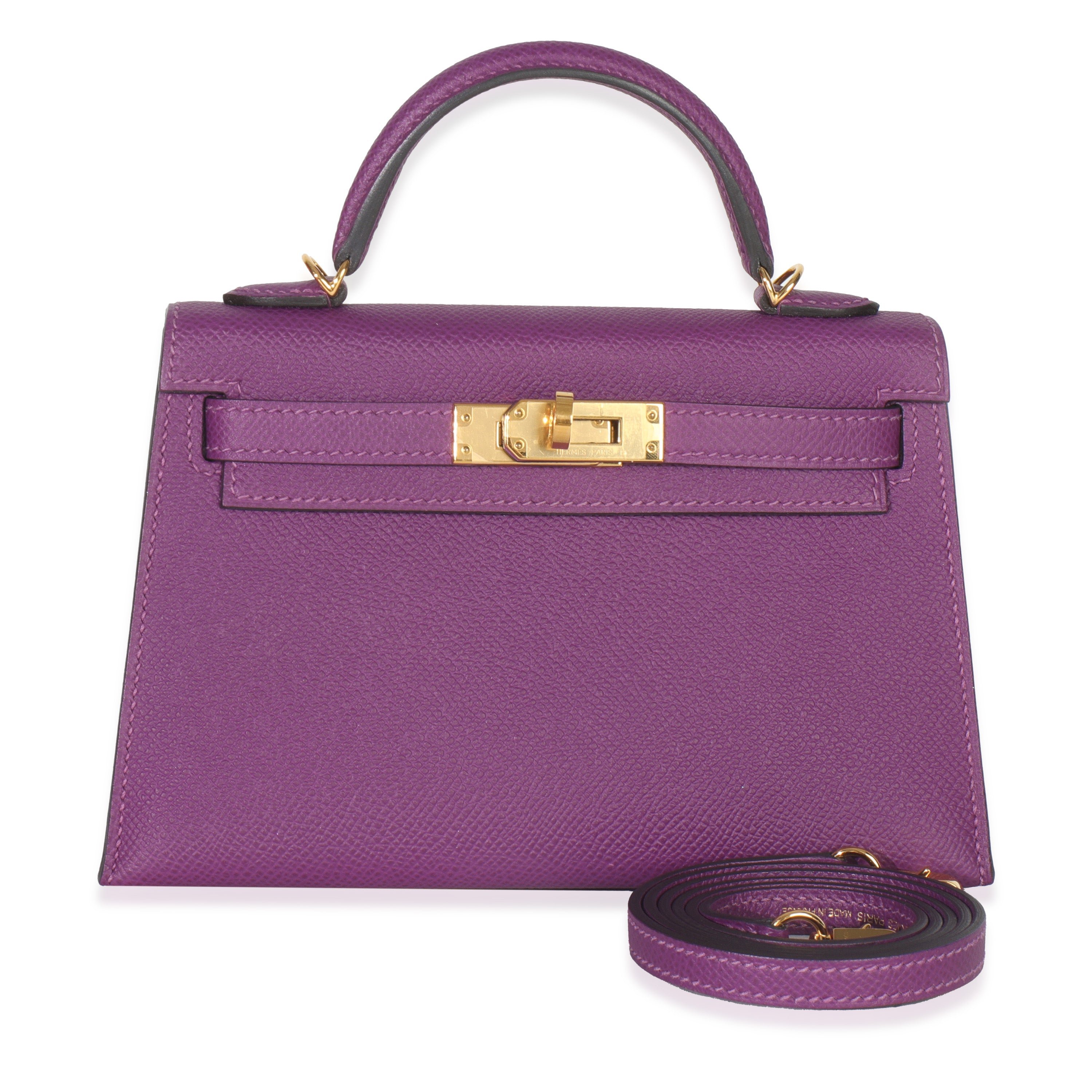 Hermes Anemone Epsom Sellier Mini Kelly II 20 GHW