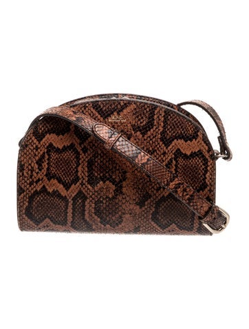 A.P.C. Embossed Leather Shoulder Bag