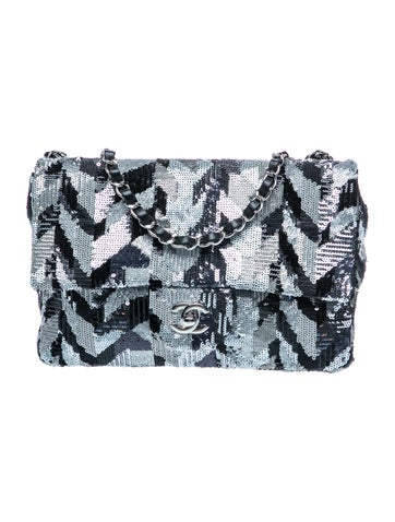 Medium Sequin Single Flap Bag
