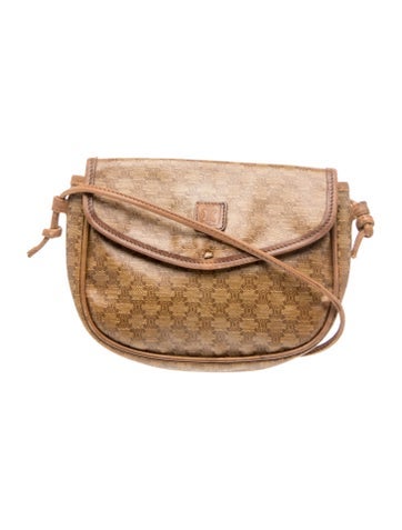 Leather Macadam Canvas Shoulder Bag