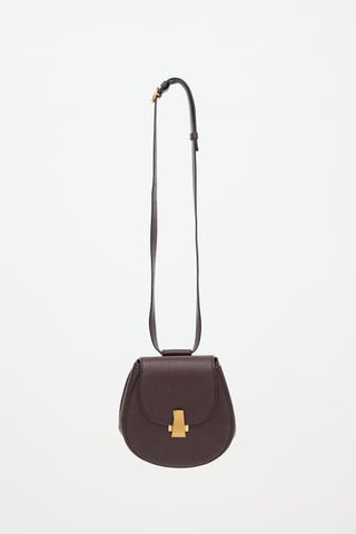 Leather Palmellato Rounded Belt Bag