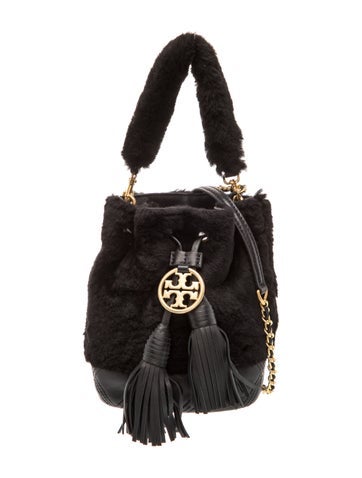 Tory Burch Fur Top Handle Bag