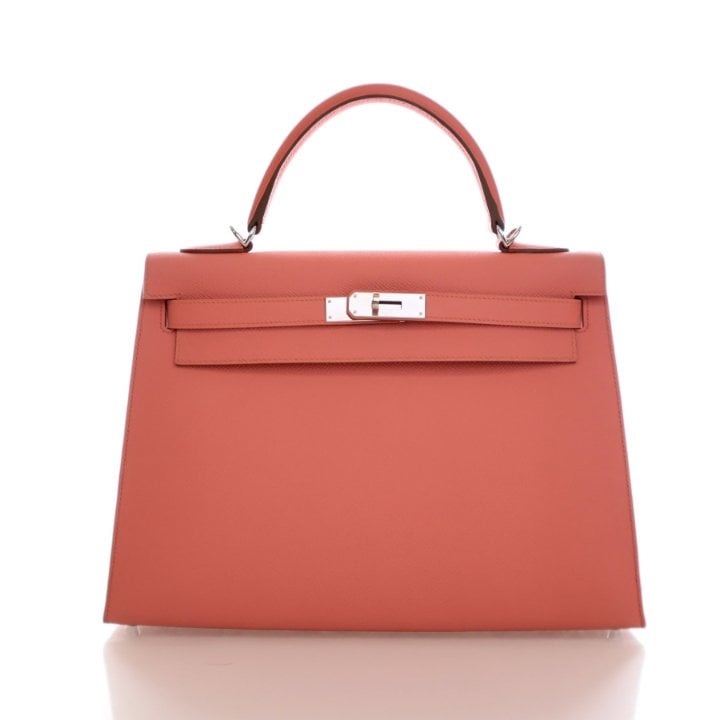 Hermes Flamingo Epsom Sellier Kelly 32