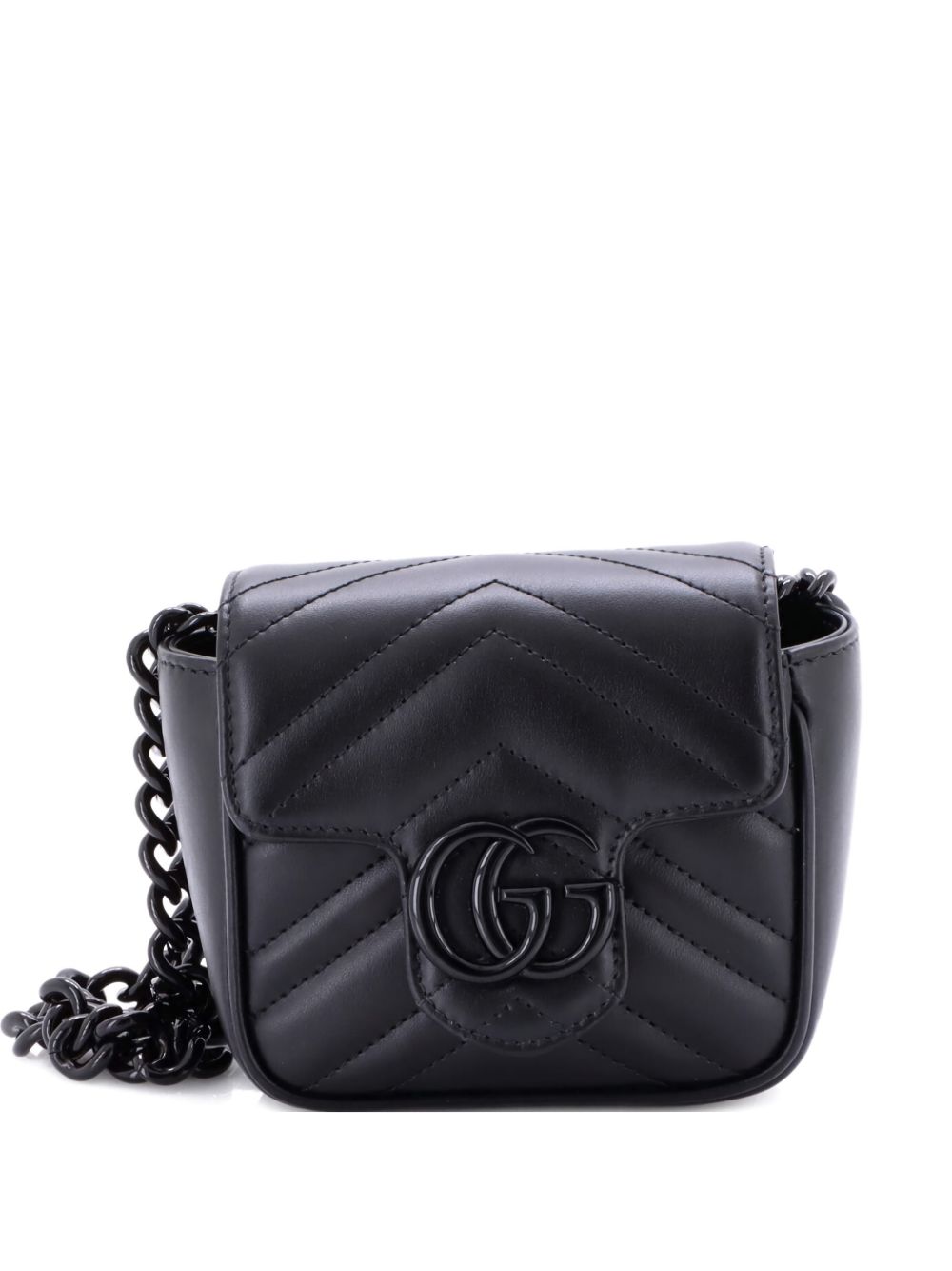 GG Marmont Flap Matelasse Leather Mini belt bag