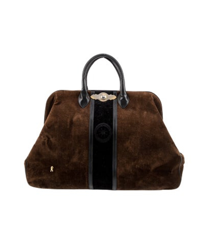 Roberta di Camerino Di Camerino Velvet Top Handle Bag