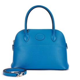 Hermes Bleu Mykonos Epsom Bolide 27 Palladium Hardware, 2011