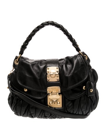 Miu Miu Quilted Top Handle Bag