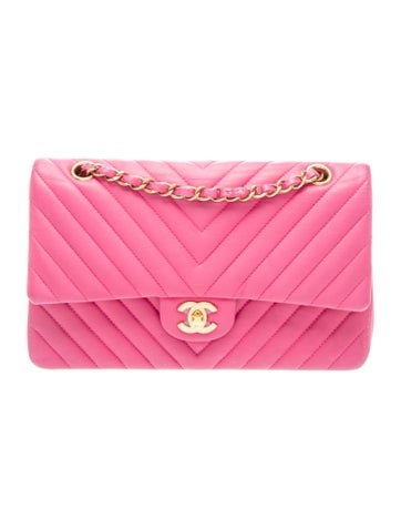 Classic Chevron Medium Double Flap Bag