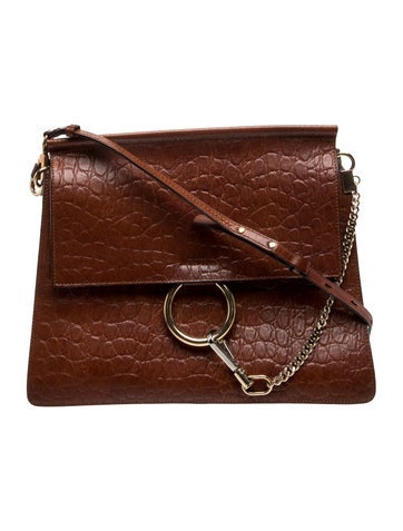 Embossed Leather Faye Medium