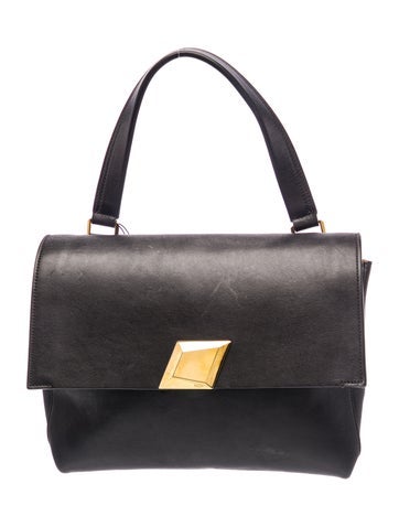 Leather Top Handle Bag