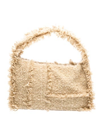 Cult Gaia Tweed Top Handle Bag