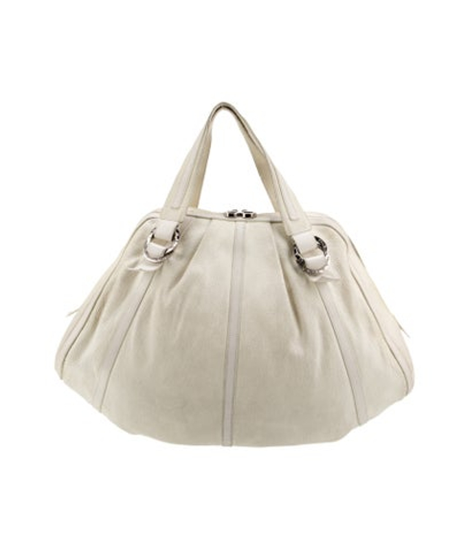 Bvlgari Leather Top Handle Bag