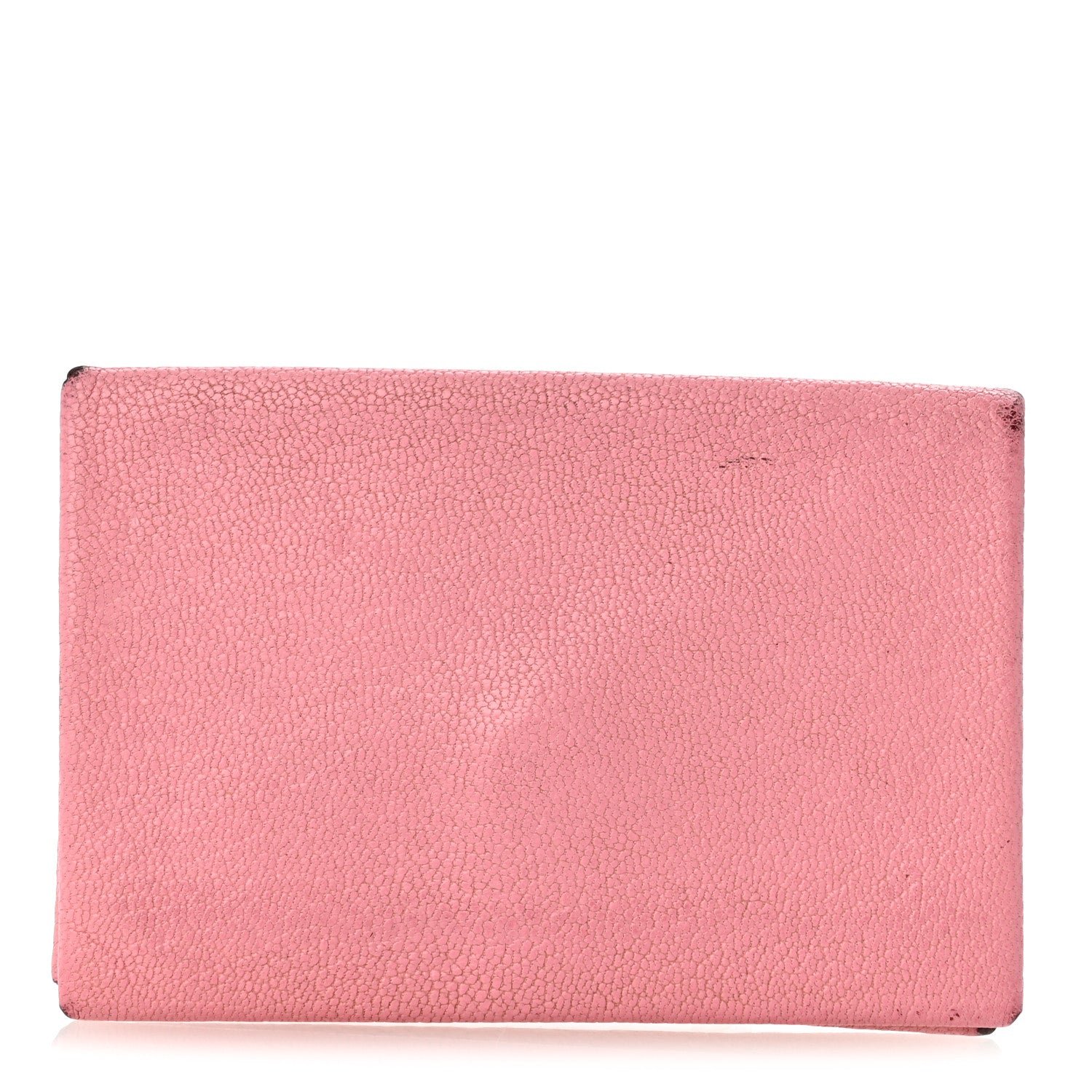 Hermes Chevre Chandra Verso Calvi Card Case Rose Confetti Brique