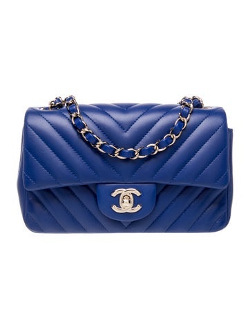 Classic Chevron Mini Rectangular Flap Bag