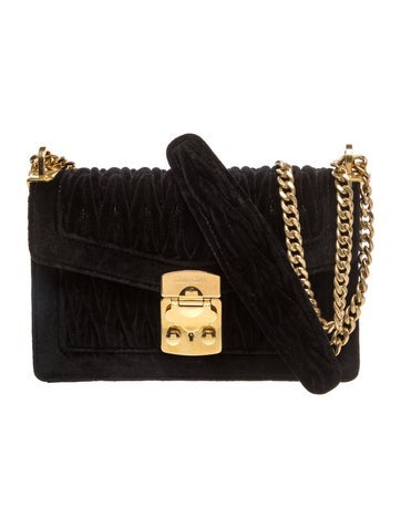 Miu Miu Velvet Shoulder Bag