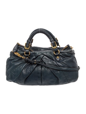 Miu Miu Leather Top Handle Bag