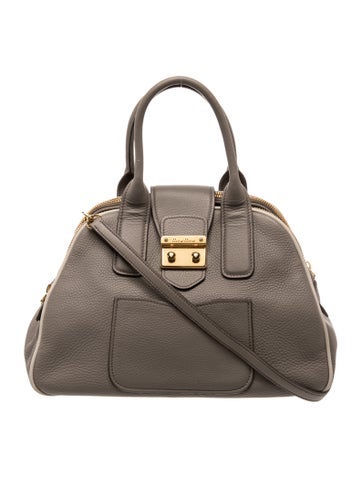 Miu Miu Leather Top Handle Bag