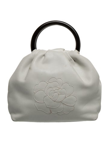 Vintage Camellia Handle Bag