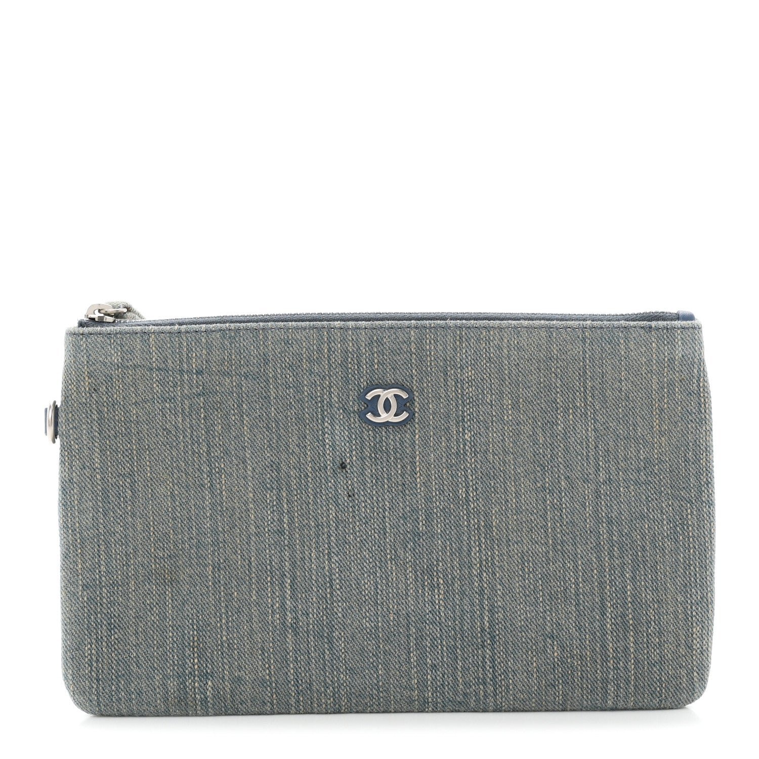 Chanel Denim Chanel 22 Removable Pouch Blue