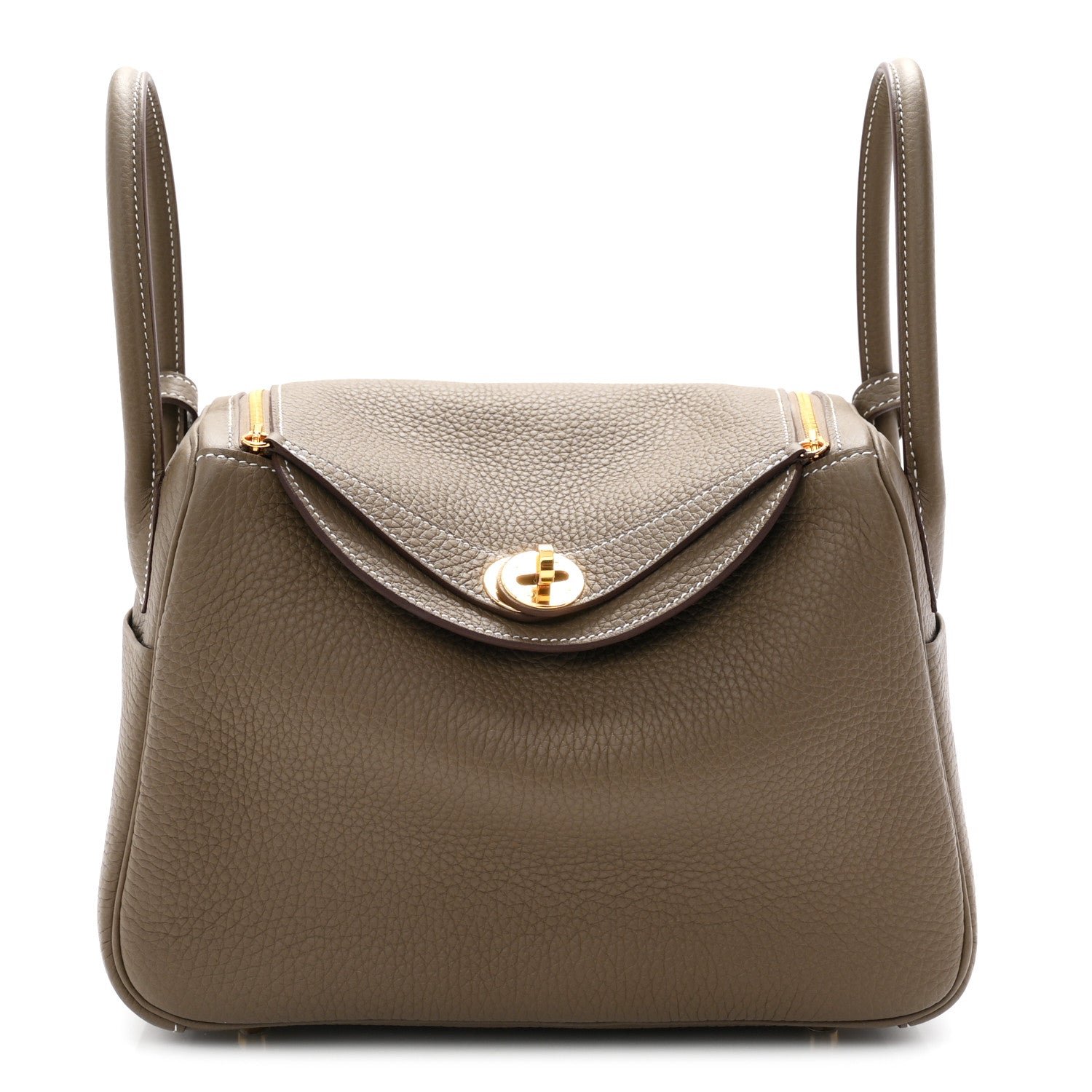 Hermes Taurillon Clemence Lindy 26 Etoupe