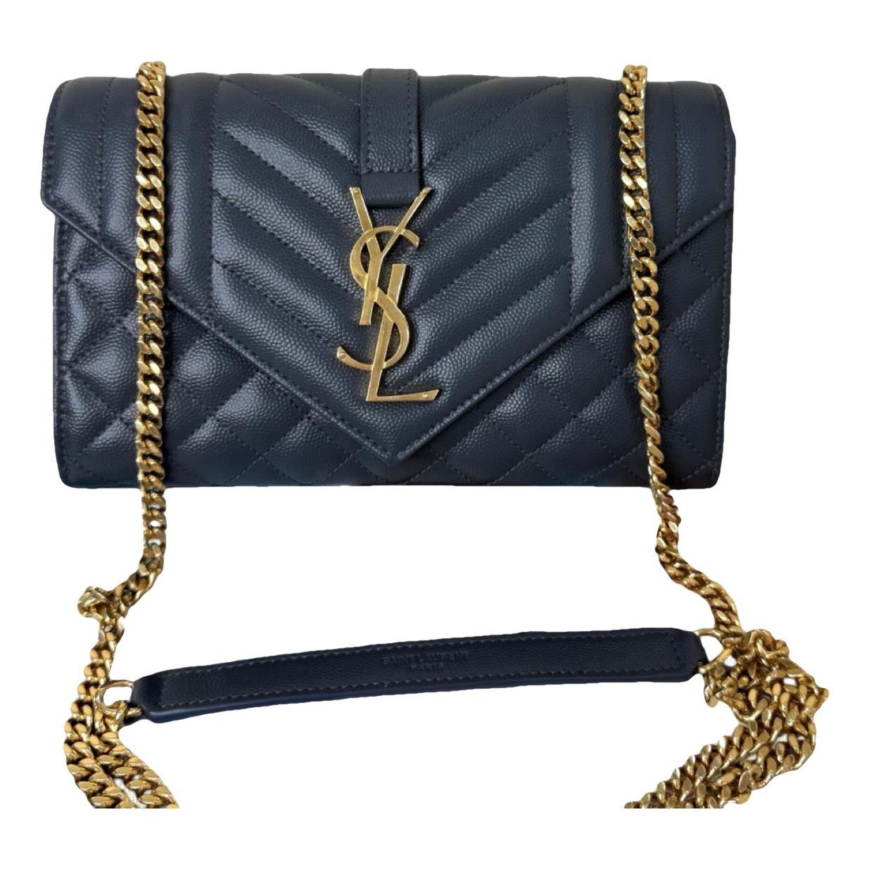 Envelope leather handbag